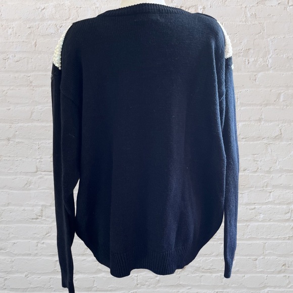 Vintage Alfred Dunner diamond pattern sweater with beads and sequins - Picture 4 of 5